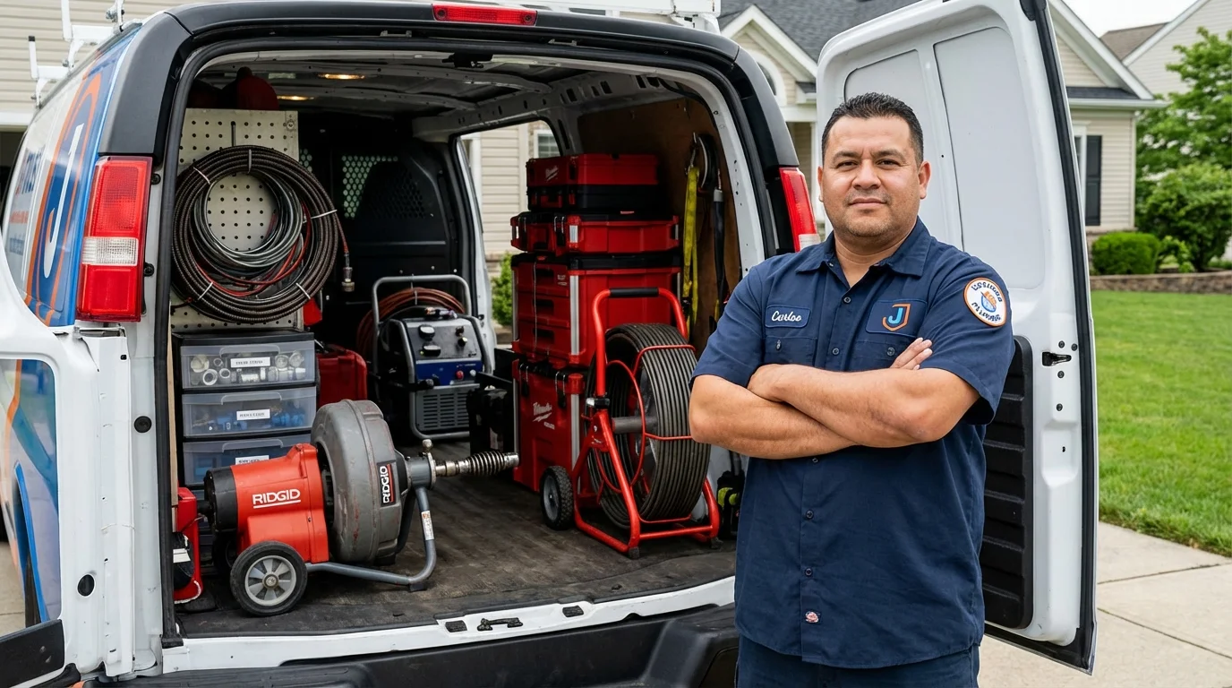 Professional drain cleaning equipment and Johns Plumbing LLC plumber in Hildale